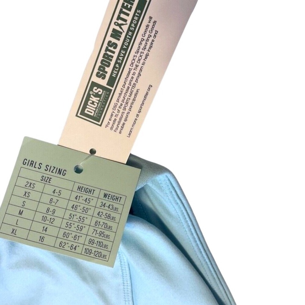 Dick's Sporting Goods DSG Girl's SZ‎ L (14) Sports Bra Light Blue - Picture 6 of 6